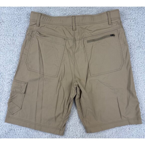 Mens Beige 32 Gerry Cargo Shorts Adjustable Belt Nylon/Spandex Durable - PreOwne - Picture 12 of 16
